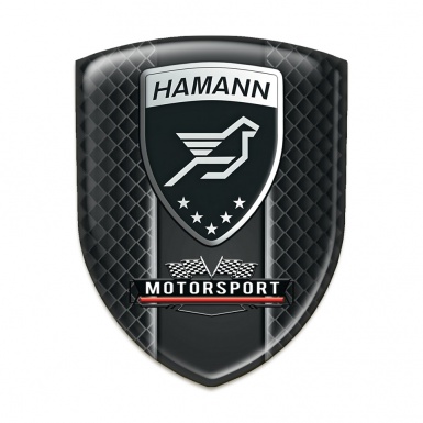 Hamann Silicone Badge Dark Grid Effect with Motorsport Logo