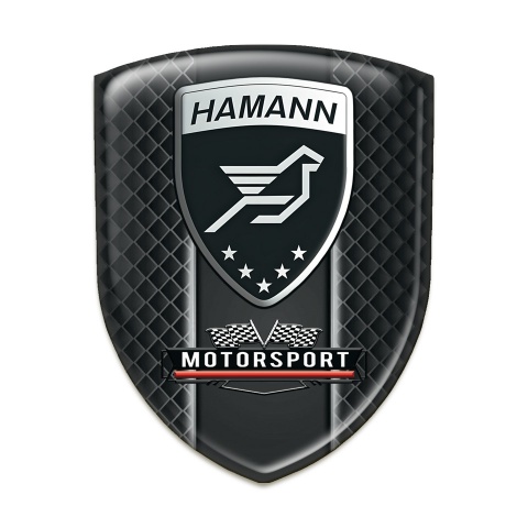 Hamann Silicone Badge Dark Grid Effect with Motorsport Logo