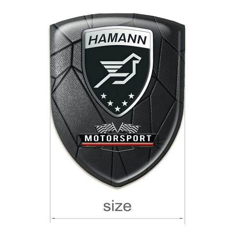 Hamann Auto Emblem Stylish Black Mosaic Effect 