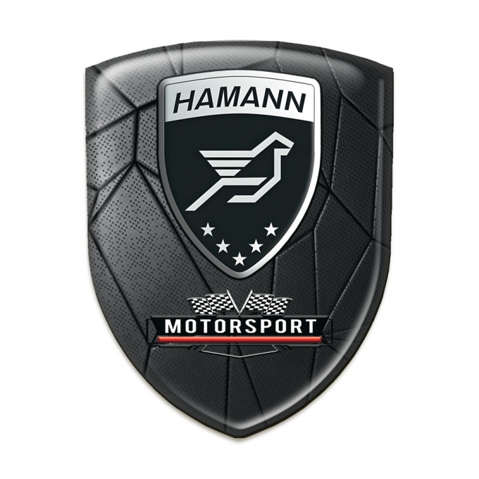 Hamann Auto Emblem Stylish Black Mosaic Effect 