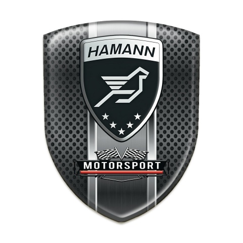 Hamann Self Adhesive Emblem Logo dark Perforated Base Style 