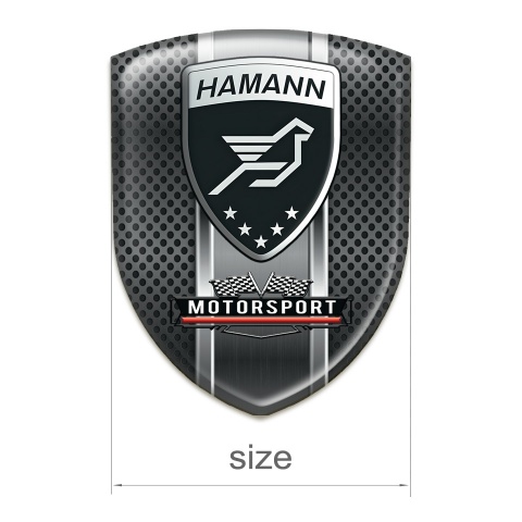 Hamann Self Adhesive Emblem Logo dark Perforated Base Style 