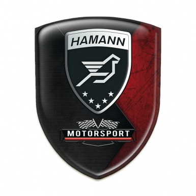 Hamann Car Interior Badge Mixed Red Black Textur motorsport Style 