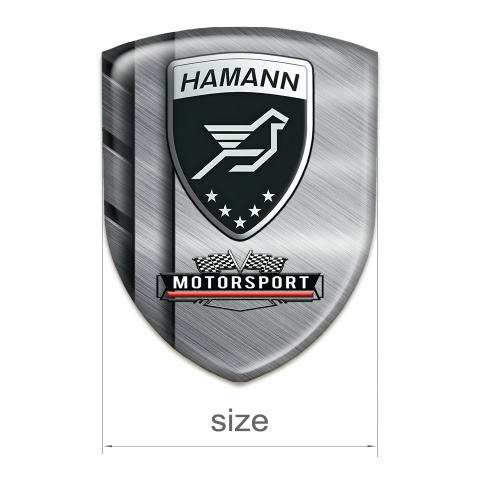 Hamann Silicone Car Decal Badge Steel Plates design 