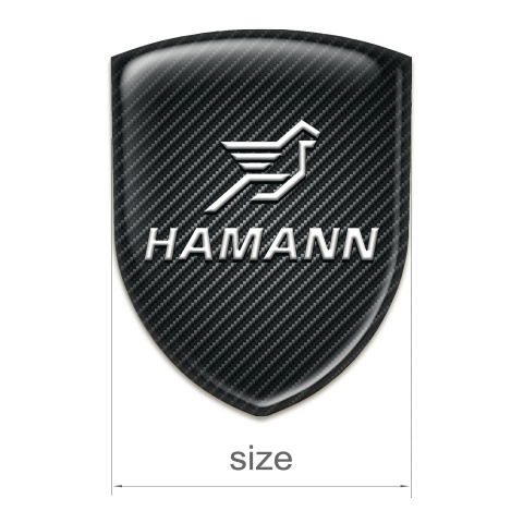 Hamann Silicone Badge Dark Carbon Classic Logo 