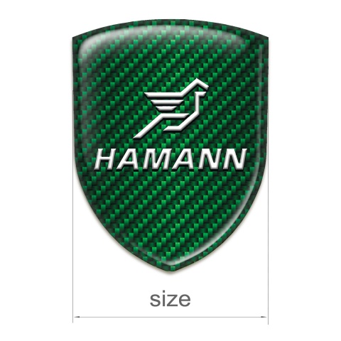 Hamann Silicone Shield Green Carbon Classic Logo 