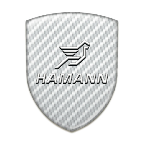 Hamann Tuning Emblem White Carbon Base White Logo 