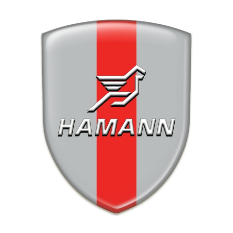 Hamann Emblem Interior Gry with Red Ribbon Pattern 