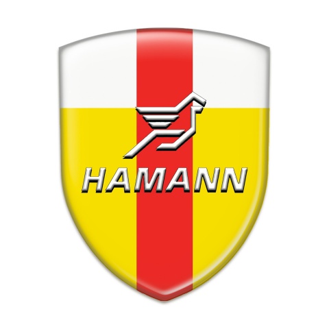 Hamann Silicone Shield Yellow White with Red Ribbon Pattern 