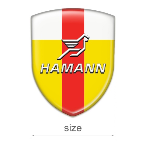 Hamann Silicone Shield Yellow White with Red Ribbon Pattern 