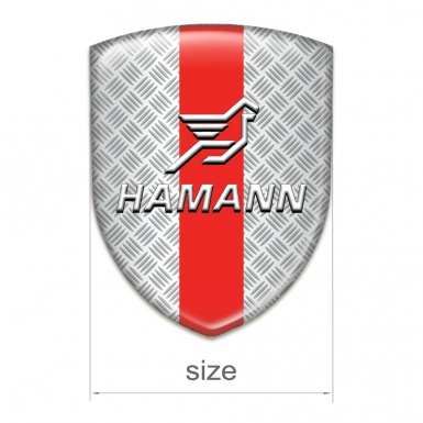 Hamann Tuning Emblem Mesh Effect with Red Band Pattern 