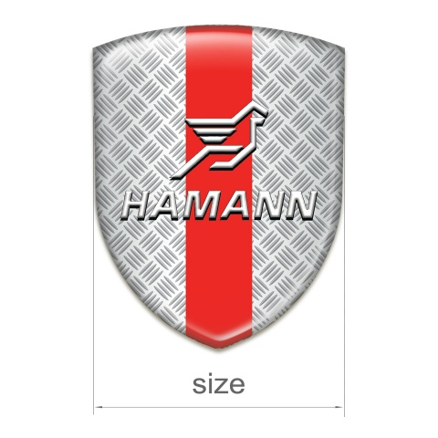 Hamann Tuning Emblem Mesh Effect with Red Band Pattern 