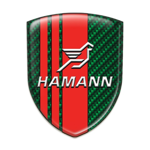 Hamann Tuning Emblem Green Carbon Red Tapes pattern 