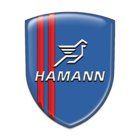 Hamann Resin Sticker Blue with Red Lines Type 