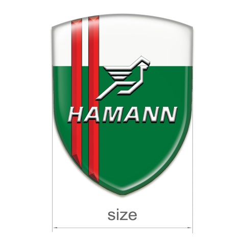 Hamann Emblem Interior Green White with Red Lines type 