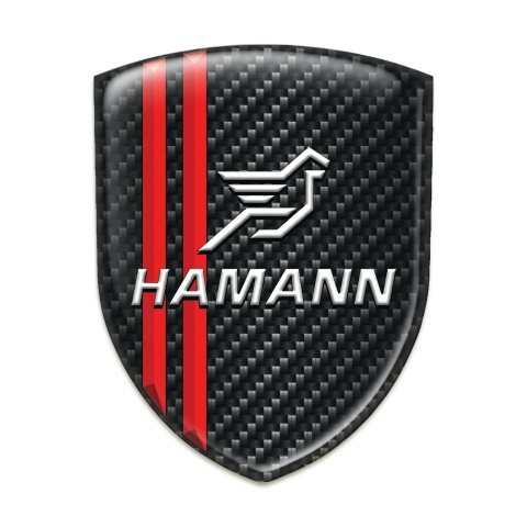 Hamann Emblem Badge Logo dark Carbon Red Lines Type 