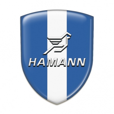 Hamann Emblem Exterior Blue with White Central Tape 