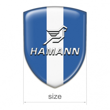 Hamann Emblem Exterior Blue with White Central Tape 