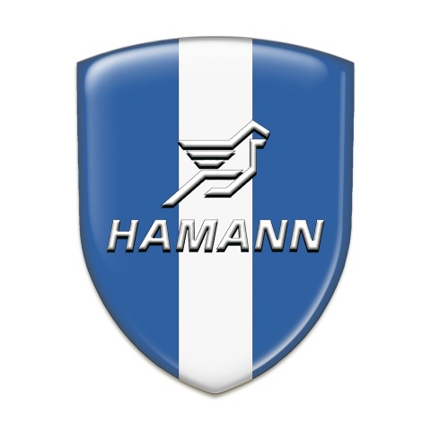 Hamann Emblem Exterior Blue with White Central Tape 