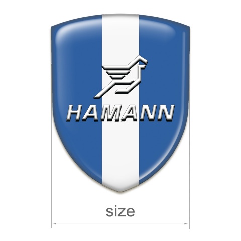 Hamann Emblem Exterior Blue with White Central Tape 
