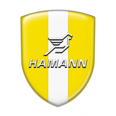 Hamann Emblem Interior Yellow with White Central Tape 