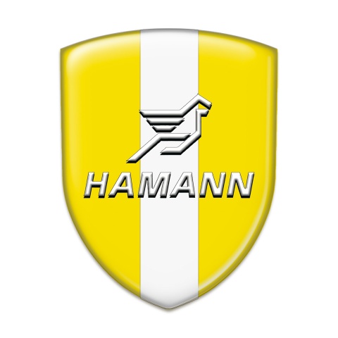 Hamann Emblem Interior Yellow with White Central Tape 
