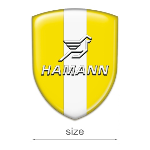 Hamann Emblem Interior Yellow with White Central Tape 