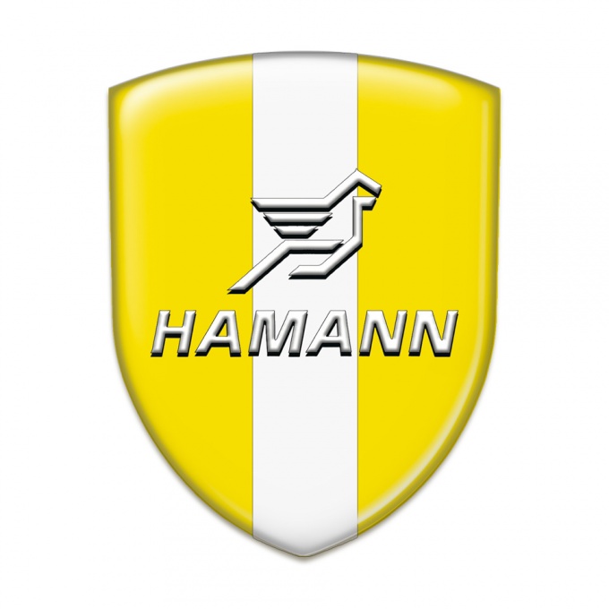 Hamann Emblem Interior Yellow with White Central Tape 