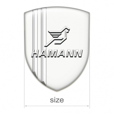 Hamann Logo Emblem High Quality White Version 