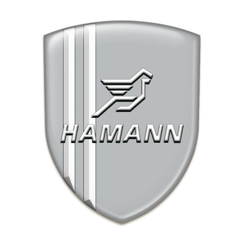 Hamann Resin Sticker Grey with White stripes Version 