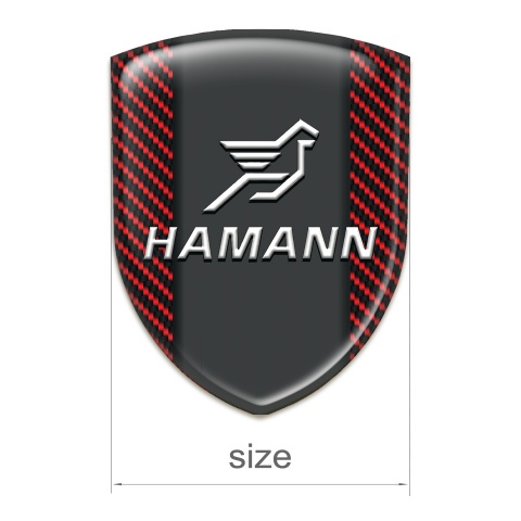 Hamann Car Accessories Badge Red Carbon Version 