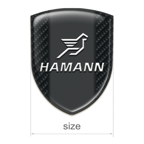 Hamann Self Adhesive Car logo Emblem Dark Carbon Version 