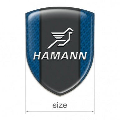 Hamann Auto Emblem Navy Blue Carbon Version 