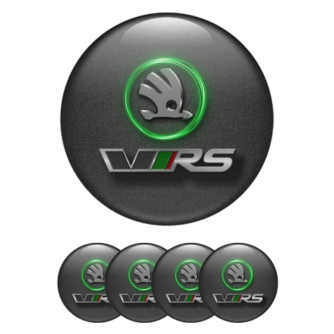 Skoda Wheel Emblems for Center Caps VRS Edition