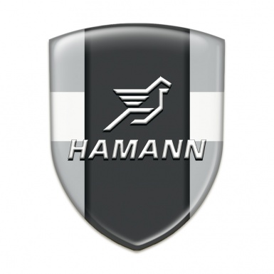 Hamann Self Adhesive Emblem Logo Grey with White Band Version 