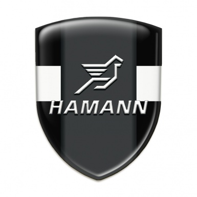 Hamann Domed Emblem Black with White Band Version 