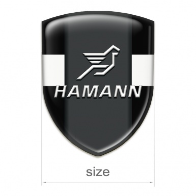 Hamann Domed Emblem Black with White Band Version 