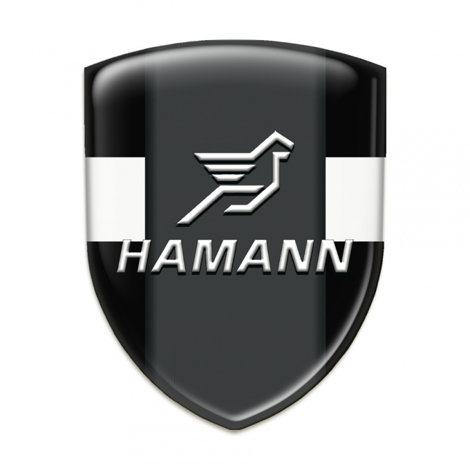 Hamann Domed Emblem Black with White Band Version 