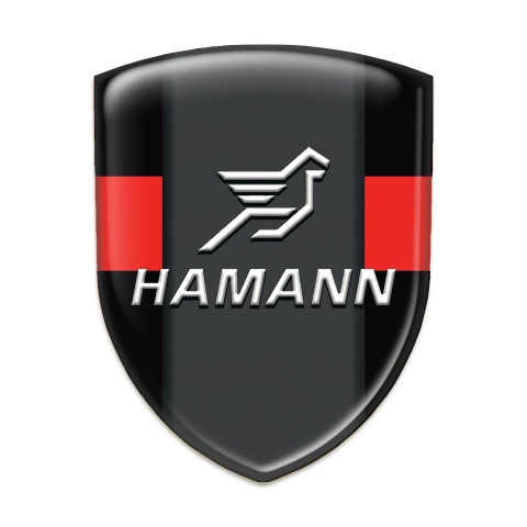 Hamann Silicone Emblem Black with Red Band Version 