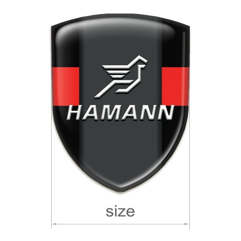 Hamann Silicone Emblem Black with Red Band Version 
