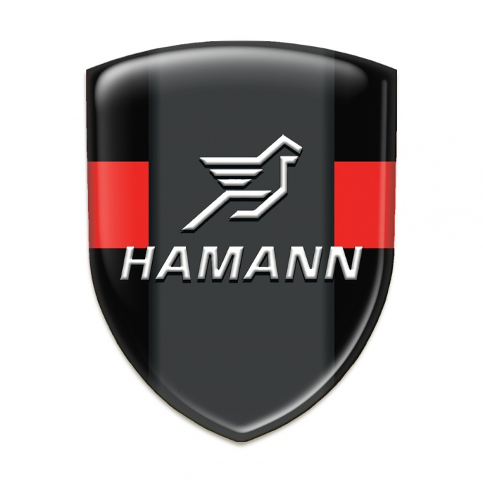 Hamann Silicone Emblem Black with Red Band Version 