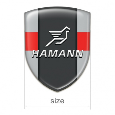 Hamann Resin Sticker Grey with Red Band Version 