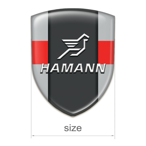 Hamann Resin Sticker Grey with Red Band Version 