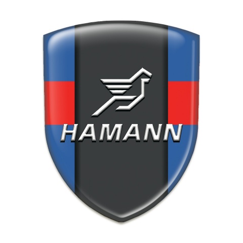 Hamann 3D Gel Emblem Blue with Red Band Version 