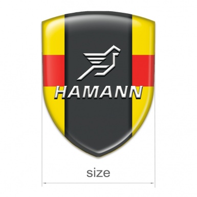 Hamann Emblem Exterior Yellow with Red Band Version 