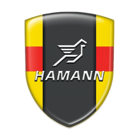 Hamann Emblem Exterior Yellow with Red Band Version 