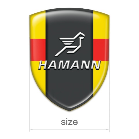 Hamann Emblem Exterior Yellow with Red Band Version 