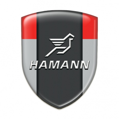 Hamann Emblem Interior Grey Red with Black Central Panel Version 