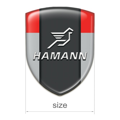 Hamann Emblem Interior Grey Red with Black Central Panel Version 