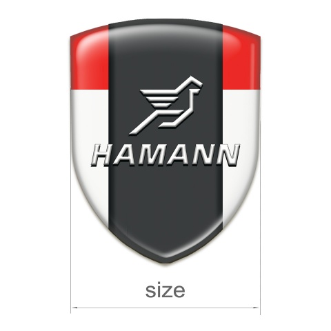 Hamann Tuning Badge White Red Print Version 